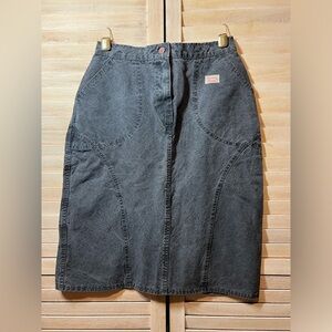 Windsor Classic charcoal denim vintage knee length skirt - likely a medium